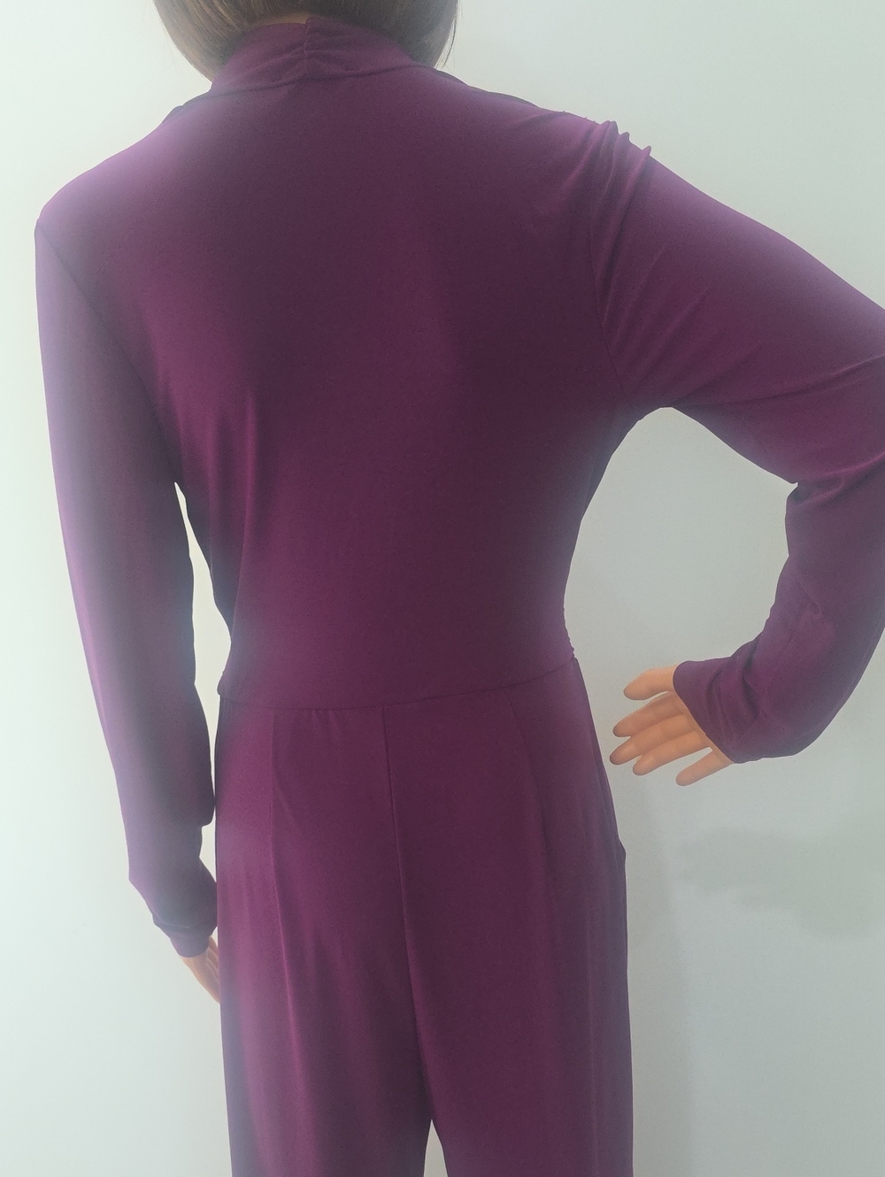 Venus Purple/Violet Long Sleeve Dressy Jumpsuit - Size 4 - Picture 10 of 13